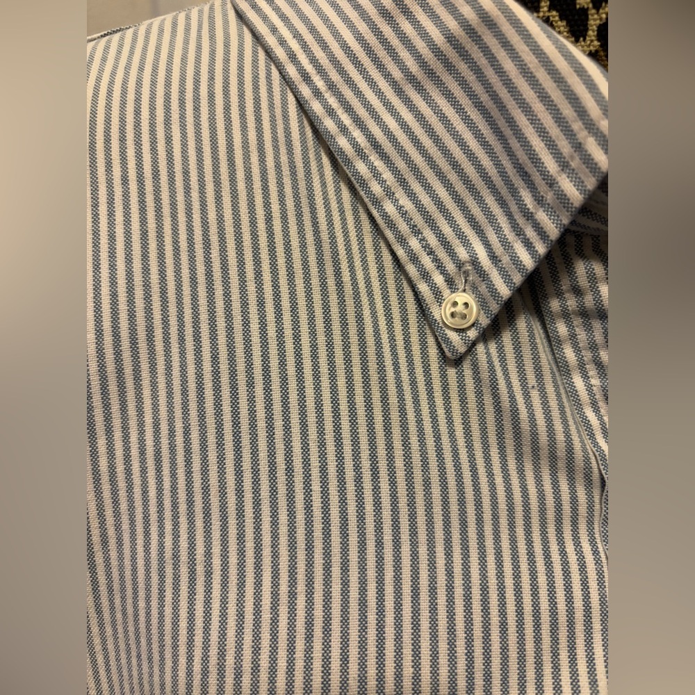 Lands' End Blue Oxford Button Down Women’s Shirt 26W